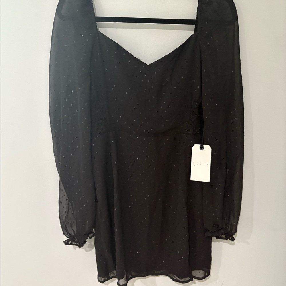 Elegant Black Sheer Dress